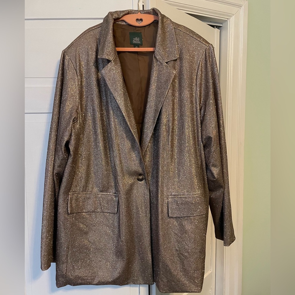Gold Glitter Women’s Blazer
